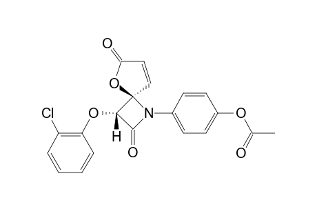 3-O-CHLOROPHENOXY-1-P-ACETOXYPHENYL-5-OXA-1-AZASPIRO-[3,4]-OCT-7-EN-2,6-DIONE