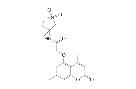 acetamide, 2-[(4,7-dimethyl-2-oxo-2H-1-benzopyran-5-yl)oxy]-N-(tetrahydro-3-methyl-1,1-dioxido-3-thienyl)-