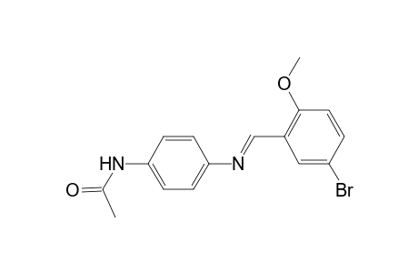 N-(4-([(E)-(5-Bromo-2-methoxyphenyl)methylidene]amino)phenyl)acetamide