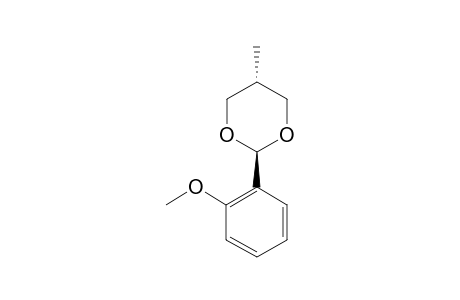 TRANS-2-(ORTHO-METHOXYPHENYL)-5-METHYL-1,3-DIOXANE