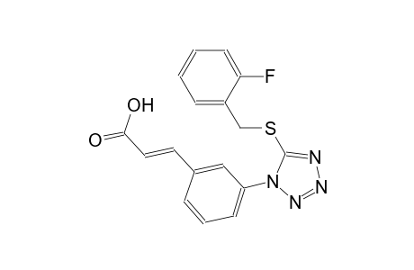 (2E)-3-(3-{5-[(2-fluorobenzyl)sulfanyl]-1H-tetraazol-1-yl}phenyl)-2-propenoic acid