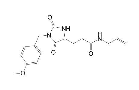 4-imidazolidinepropanamide, 1-[(4-methoxyphenyl)methyl]-2,5-dioxo-N-(2-propenyl)-, (4S)-