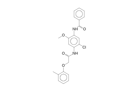 N-(5-Chloro-2-methoxy-4-([(2-methylphenoxy)acetyl]amino)phenyl)benzamide