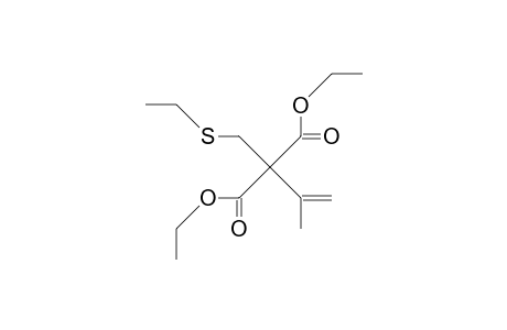 Diethyl isopropenyl-(ethylthio-methyl)-malonate
