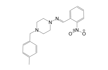 4-(4-methylbenzyl)-N-[(E)-(2-nitrophenyl)methylidene]-1-piperazinamine