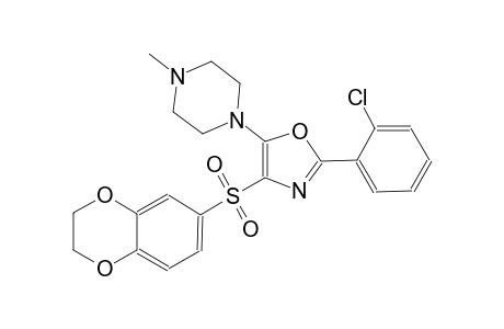piperazine, 1-[2-(2-chlorophenyl)-4-[(2,3-dihydro-1,4-benzodioxin-6-yl)sulfonyl]-5-oxazolyl]-4-methyl-
