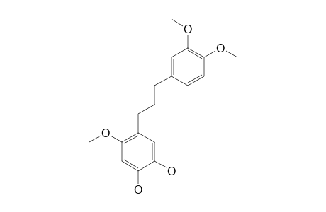 GRIFFITHONE_C;1-(4,5-DIHYDROXY-2-METHOXYPHENYL)-3-(3,4-DIMETHOXYPHENYL)-PROPANE