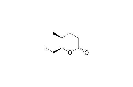 (5S,6R)-6-(iodomethyl)-5-methyloxan-2-one