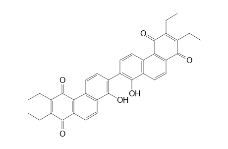 (-)-2,2',3,3'-Tetraethyl-8,8'-dihydroxy-7,7'-bi(phenanthrene-1,4-dione)