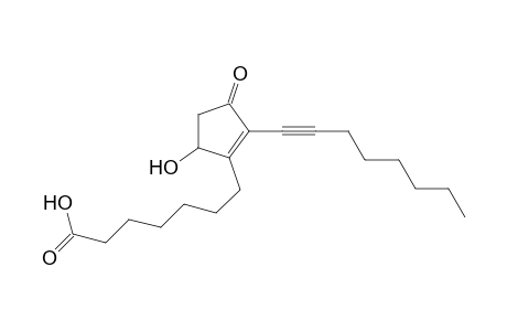 7-(2-oct-1-ynyl-5-oxidanyl-3-oxidanylidene-cyclopenten-1-yl)heptanoic acid