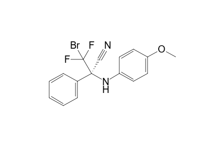 (R)-3-Bromo-3,3-difluoro-2-((4-methoxyphenyl)amino)-2-phenylpropanenitrile
