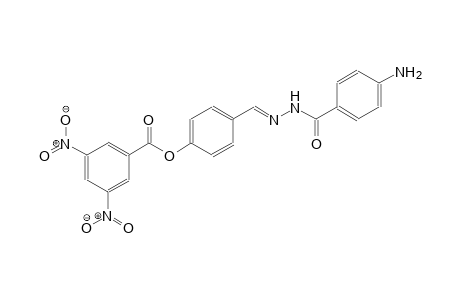 benzoic acid, 3,5-dinitro-, 4-[(E)-[2-(4-aminobenzoyl)hydrazono]methyl]phenyl ester