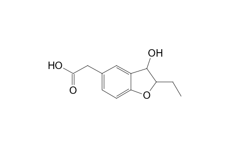 5-Benzofuranacetic acid, 2-ethyl-2,3-dihydro-3-hydroxy-