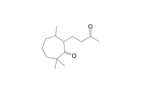 7-(3-Oxobutyl)-2,2,6-trimethylcycloheptanone