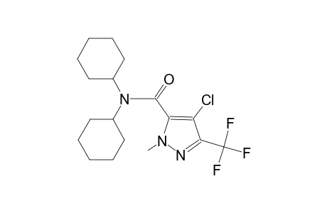 4-chloro-N,N-dicyclohexyl-1-methyl-3-(trifluoromethyl)-1H-pyrazole-5-carboxamide
