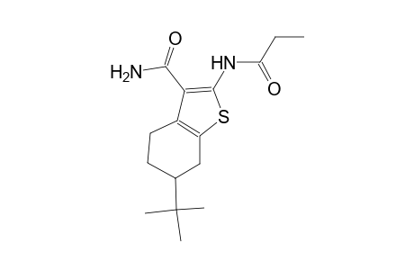 6-tert-butyl-2-(propionylamino)-4,5,6,7-tetrahydro-1-benzothiophene-3-carboxamide