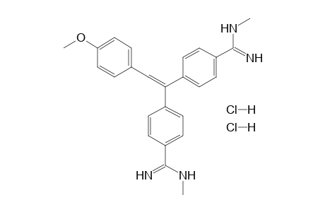 4,4'-(p-METHOXYSTYRLIDENE)BIS[N-METHYLBENZAMIDINE], DIHYDROCHLORIDE