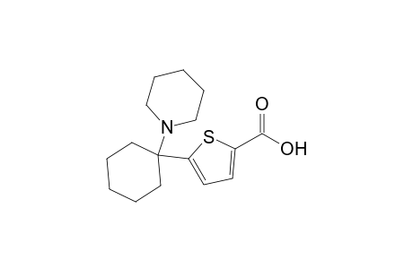 5-[1'-(1"-Piperidinyl)-1'-cyclohexyl]thiophene-2-carboxylic acid