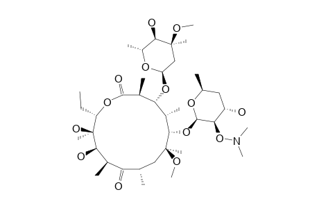 (2'S,3'R)-3'-DIMETHYLAMINO-2'-DEHYDROXY-2'-DIMETHYLAMINOXY-3'-HYDROXY-6-O-METHYLERYTHROMYCIN_A