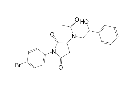 acetamide, N-[1-(4-bromophenyl)-2,5-dioxo-3-pyrrolidinyl]-N-(2-hydroxy-2-phenylethyl)-