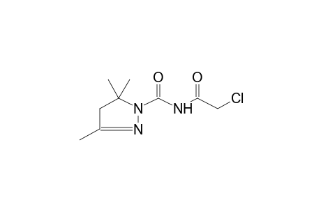 1-CHLOROACETYLAMINOCARBONYL-3,5,5-TRIMETHYL-2-PYRAZOLINE