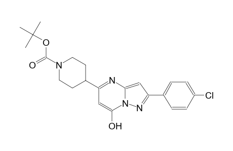 1-piperidinecarboxylic acid, 4-[2-(4-chlorophenyl)-7-hydroxypyrazolo[1,5-a]pyrimidin-5-yl]-, 1,1-dimethylethyl ester
