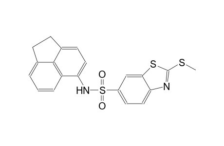 N-(1,2-dihydro-5-acenaphthylenyl)-2-(methylsulfanyl)-1,3-benzothiazole-6-sulfonamide