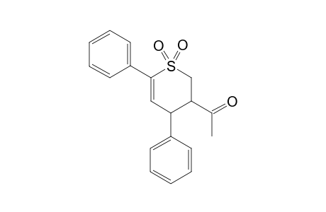 1-(1,1-diketo-4,6-diphenyl-3,4-dihydro-2H-thiopyran-3-yl)ethanone