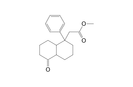 Methyl 5-oxo-1-phenyldecahydro-1-naphthaleneacetate