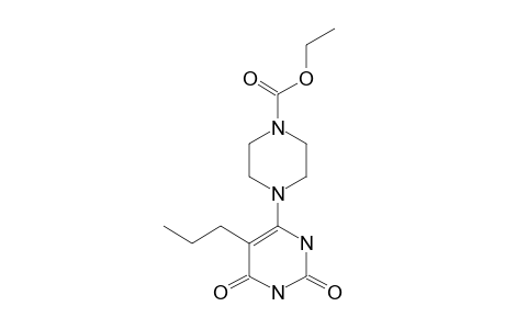 6-(4-ETHOXYCARBONYL-1-PIPERAZINYL)-5-(N-PROPYL)-URACIL