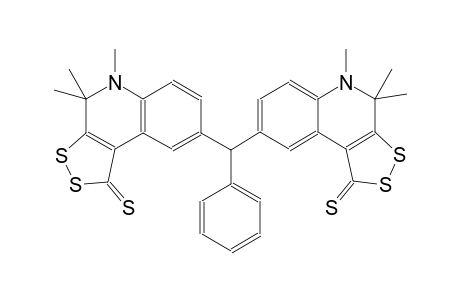 4,4,5-trimethyl-8-[phenyl(4,4,5-trimethyl-1-thioxo-4,5-dihydro-1H-[1,2]dithiolo[3,4-c]quinolin-8-yl)methyl]-4,5-dihydro-1H-[1,2]dithiolo[3,4-c]quinoline-1-thione