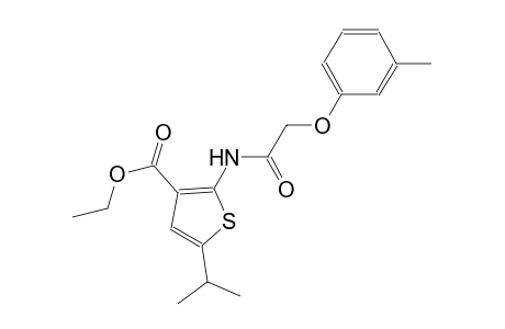 ethyl 5-isopropyl-2-{[(3-methylphenoxy)acetyl]amino}-3-thiophenecarboxylate