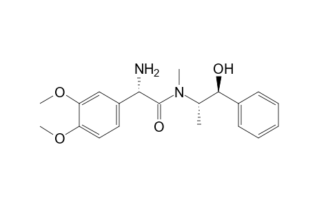 (2S)-2-amino-2-(3,4-dimethoxyphenyl)-N-[(1S,2S)-1-hydroxy-1-phenylpropan-2-yl]-N-methylacetamide