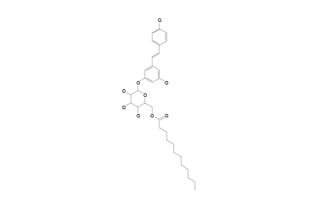 (E)-1-(3-(6'-O-LAUROYL)-BETA-D-GLUCOPYRANOSYLOXY-5-HYDROXYPHENYL)-2-(4-HYDROXYPHENYL)-ETHENE