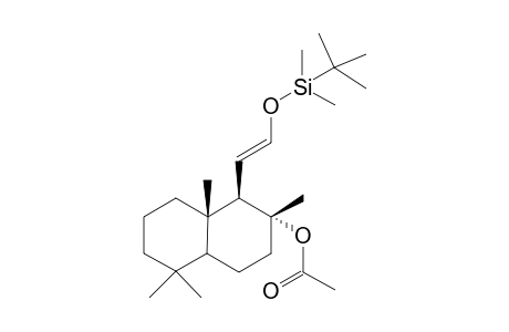 8.alpha.Acetoxy-12-t-butyldimethylsilyloxy-13,14,15,16-tetranor-11(E)-labdene