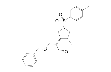 (E)-3-(Benzyloxy)-2-(4-methyl-1-tosylpyrrolidin-3-ylidene)propanal