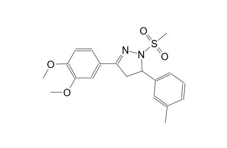 1H-pyrazole, 3-(3,4-dimethoxyphenyl)-4,5-dihydro-5-(3-methylphenyl)-1-(methylsulfonyl)-