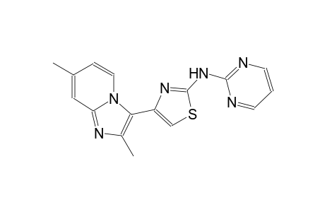 2-pyrimidinamine, N-[4-(2,7-dimethylimidazo[1,2-a]pyridin-3-yl)-2-thiazolyl]-