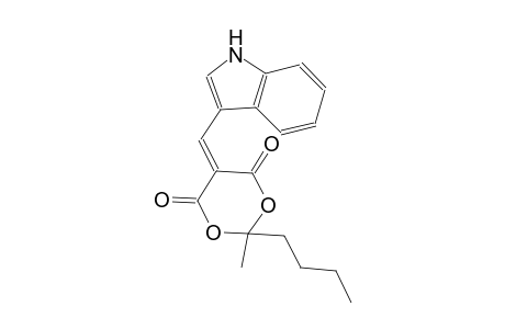 2-butyl-5-(1H-indol-3-ylmethylene)-2-methyl-1,3-dioxane-4,6-dione