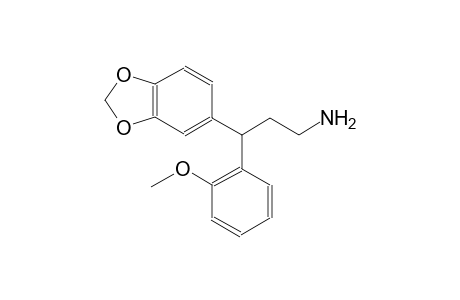 3-(1,3-benzodioxol-5-yl)-3-(2-methoxyphenyl)propylamine
