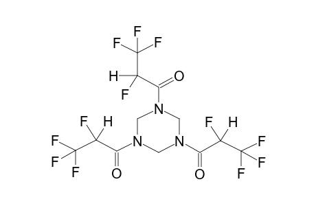 TRIHYDROTRIAZINE-1,3,5-TRIS(ALPHA-HYDROPERFLUOROPROPIONAMIDE)
