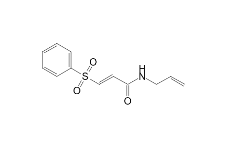 (E)-3-(benzenesulfonyl)-N-prop-2-enyl-2-propenamide