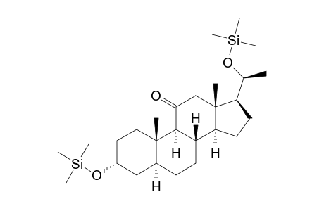 3,.alpha.,20.alpha.-di(trimethylsiloxy)-5.alpha.-pregnane-11-one