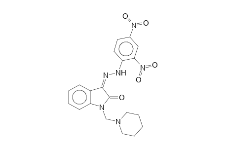 (3Z)-3-[(2,4-dinitrophenyl)hydrazinylidene]-1-(1-piperidinylmethyl)-2-indolone