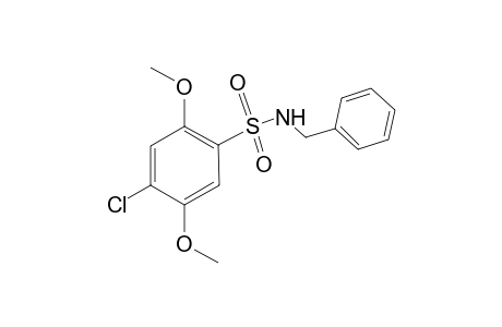 Benzenesulfonamide, 4-chloro-2,5-dimethoxy-N-(phenylmethyl)-