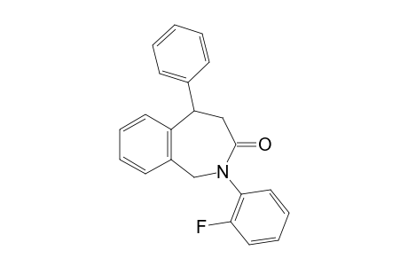 2-(2-fluorophenyl)-5-phenyl-1,2,4,5-tetrahydro-2-benzazepin-3-one
