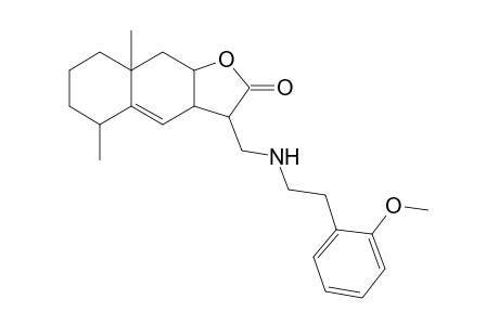 3-({[2-(2-methoxyphenyl)ethyl]amino}methyl)-5,8a-dimethyl-3a,5,6,7,8,8a,9,9a-octahydronaphtho[2,3-b]furan-2(3H)-one