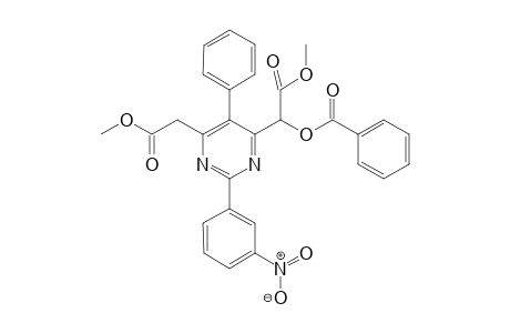 2-Methoxy-1-(6-(2-methoxy-2-oxoethyl)-2-(3-nitrophenyl)-5-phenylpyrimidin-4-yl)-2-oxoethyl Benzoate