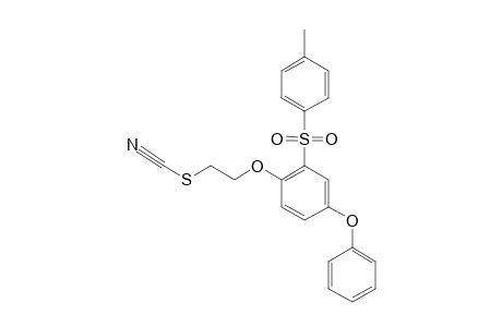 4-PHENOXY-2-(4-TOLUENESULFONYL)-PHENOXYETHYL-THIOCYANATE