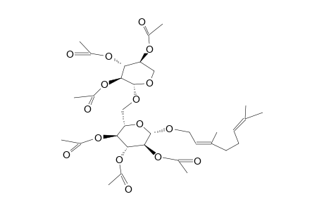 GERANYL 6-O-beta-D-XYLOPYRANOSYL-beta-D-GLUCOPYRANOSIDE HEXAACETATE